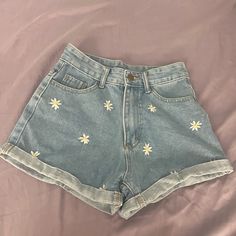 Shein Daisy Floral Embroidered Jean Shorts Size 2 (Xs) Never Worn Good Condition. They Run A Little Bit Big. Will Be Washed Before Shipping. Cute Denim Blue Bottoms For Spring, Casual Denim Bottoms With Floral Embroidery, Cute Embroidered Blue Bottoms, Embroidered Light Wash Bottoms For Spring, Cute Embroidered Spring Jeans, Trendy Mid-rise Bottoms With Floral Embroidery, Casual Denim Blue Bottoms With Floral Embroidery, Trendy Denim Blue Bottoms With Floral Embroidery, Trendy Floral Embroidered Denim Blue Bottoms