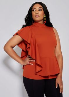 Click for larger image Unique Dress Styles, Plus Size Peplum, Dinner Wear, Plus Size Fashion Tips, Floral Prom Dresses, Classy Clothes, Plus Size Summer Outfit, Plus Size Workout, Plus Size Fashions