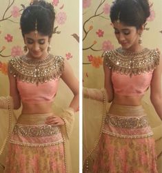 Shivangi Joshi Lehenga, Shivangi Joshi, Indian Gowns Dresses, Indian Bridal Fashion, Indian Couture