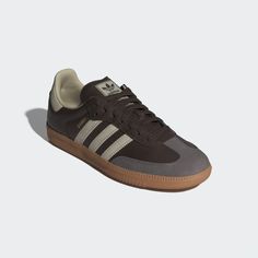 adidas Samba OG Shoes - Brown | Free Shipping with adiClub | adidas US Adidas Brown Shoes, Adidas Samba Brown, Brown Samba, Brown Adidas, Samba Og Shoes, Samba Shoes, Lock Logo, Adidas Samba Og, Samba Og