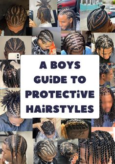 "A guide for multiple different protective hairstyle. where you will be able to learn the history behind the hair style, where it originated from, How to look after a protective hair style, how long it lasts and different facts about it.  be able to get ideas of what your next hairstyle could be and think about what might suite and look good on you. **This item is a Digital download** Once your purchase and payment have been processed your PDF files will be available as Instant Downloads  You will receive and email from Etsy with a link to your digital files with the text \"View your files on Etsy\".  just click on that link and you will be able to ACCESS your digital PDF files." Guys With Box Braids, Braids With Fade Men Black, What Type Of Hair Do I Have, Protective Hairstyles Men, Men Hair Braiding Styles, Boys 2 Strand Twist, Men’s Twists, Box Braids For Men Short Hair, Braids Black Men Hairstyle