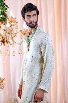 Shop for Mahima Mahajan Green Satin Organza Leon Sequin Embroidered Kurta Set for Men Online at Aza Fashions Embellished Sets For Eid Reception, Embellished Sets For Reception On Eid, Embellished Straight Kurta For Festivals, Traditional Embellished Transitional Kurta, Festive Semi-stitched Embellished Sherwani, Festive Embellished Semi-stitched Sherwani, Traditional Embellished Kurta For Festivals, Traditional Embellished Kurta For Eid, Embellished Chanderi Kurta For Festivals