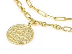 Moda Al Massimo® 18k Yellow Gold Over Bronze Multi-Row 20 Inch Coin Necklace. Measures approximately 1/8 of an inch in width, is adjustable from 18-20" L, and has a lobster claw clasp. Solid Necklace, Necklace Extender, Italian Jewelry, Necklace Box, Broken Chain, Pearl Strands, Coin Necklace, Lobster Claw, Post Earrings