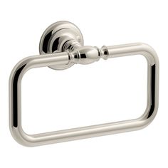 Create a look all your own with the artifacts collection. Timeless and classic in its inspiration, artifacts allows you to coordinate faucets, accessories, showering, and finishes to express your personal style. This artifacts Hansgrohe features air-induction technology that delivers a powerful, even spray. KOHLER Artifacts Vibrant Polished Nickel Wall Mount Single Towel Ring | 72571-SN Kohler Artifacts Bathroom, Towel Ring Bathroom, Bathroom Towel Ring, Kohler Artifacts, Kohler Bathroom, Dual Flush Toilet, Undermount Bathroom Sink, Pedestal Sink, Powder Bath