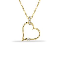 14K Gold Heart Necklace, Minimalist Love Necklace, Wedding Gift The heart shape is universally recognized as a symbol of love and affection. Wearing heart jewelry can indicate a romantic relationship, deep emotional connection, or a loving sentiment toward someone as well as self-love and self-care. Heart jewelry, especially when given as a gift, can symbolize a commitment to a romantic partner or a pledge of loyalty and devotion. It might also represent the idea of giving one's heart to another Anniversary Heart Cut Necklace With Heart Detail, Heart Cut Necklaces With Heart Detail For Anniversary, Heart Cut Necklace With Heart Detail For Anniversary, Wedding White Gold Double Heart Necklace, Diamond Heart Charm Necklace For Wedding, Heart Cut Heart Charm Necklace For Wedding, Heart Cut Necklace With Heart Charm For Wedding, Heart Cut Necklace For Wedding And Valentine's Day, Anniversary Heart Pendant Necklace