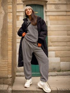 Lasaky - Ladies' Charcoal Workout Pants by Renna Athleisure Winter Workwear Bottoms, Winter Workwear Athleisure Pants, Winter Athleisure Work Pants, Winter Athleisure Workwear Pants, Leather Jumpsuit, Strapless Bodycon Dress, Maxi Dresses Fall, Track Workout, Linen Maxi Dress