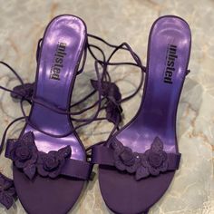 Beautiful Purple Heels From Dillard’s. Never Worn Purple Synthetic Evening Heels, Purple Synthetic Heels For Evening, Purple Heels Wedding, Dark Purple Heels, Purple Quince, Purple High Heels, Purple Heels, Shoes Purple, Purple Outfits