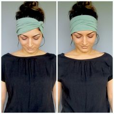 Shop:  www.etsy.com/shop/Suvaya Headband for Women - Turban Headband - Head Wrap  Wear your headband the way you like it: This cotton jersey ribbon allows you to create different headband styles (such as turban or bow) with just a couple of wraps.  Simply wrap the headscarf (in the style of your choice) around your head and tie the ends to a knot or tuck them in. This also allows you to adjust the firmness of the headband. Meaning, other headbands might be too big or too small for you, but this headband can be adjusted to your needs.  Colors: I offer a variety of colors. Please take a look at the pictures or the drop-down menu for color selection. Please note that some colors are limited and cannot be restocked after selling out.  Color on title picture: Shabby Green / Size: small Sizes: l Cotton Hair Band Head Wraps For A Wedding, Cheap Cotton Headwrap Headband, Cheap One-size Headband For Women, Cheap Casual Headwrap In Headband Style, Knotted Headband For Women, Cheap Adjustable Headwrap Headband, Casual Cheap Headwrap Styled As Headband, Sewing Headbands Head Wraps, Head Bands For Thick Hair