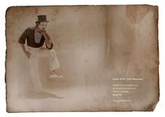 an old photo of a man in top hat and white pants holding a tennis racket