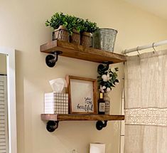 the bathroom is clean and ready to be used as a guest room or family room