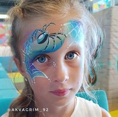 Winter Face Painting, Disney Face Painting, Fox Face Paint, Spider Face Painting, Mermaid Face Paint, Spider Face, Face Paints