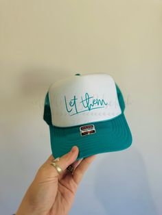 Let Them Trucker Hat - Hat Summer Sports Event Hat With Flat Brim, Summer Snapback Hat For Sports Events With Flat Brim, Summer Sports Snapback Hat With Flat Brim, Curved Brim Trucker Hat For Beach And Baseball Season, Summer Sports Baseball Cap With Flat Brim, Summer Sports Events Baseball Cap With Flat Brim, Curved Brim Snapback Hat For Beach And Baseball Season, Summer Sports Flat Brim Baseball Cap, Baseball Season Trucker Hat For Beach