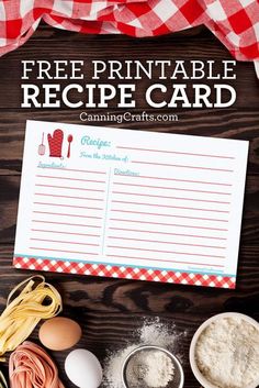 a recipe card with ingredients to make it