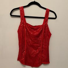 Grace Karin Sequin Tank Tops For Women Bustier Corset Top Sparkle Sexy Slim Camisole Sleeveless Party- Red I Bought This For A Taylor Swift Red Era Costume And Never Wore It. See Last Photo For Details. Purchased From Amazon. Taylor Swift Red Era, Red Era, Sequin Tank Top, Taylor Swift Red, Sequin Tank, Red Sequin, Sequin Tank Tops, Tops For Women, Corset Top