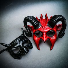 Step Into A Realm Of Mystique And Allure With Our Devil Horned Masquerade Mask Set, Designed To Captivate At Any Event With Its Striking And Bold Design. Perfect For Adding An Air Of Enchantment To Masquerade Balls, Music Festivals, Themed Parties, Or Halloween Events, These Masks Will Transform You Into A Figure Of Intrigue. Unique And Eye-Catching Design_this Exclusive Set Features Two Mesmerizing Masks: * A Men Mask With Sculpted Horns, Offering A Sleek, Bold Look For Those Seeking A Touch Of Horned Mask, Halloween Masquerade Party, Party Couple, Black Devil, Halloween Events, Halloween Masquerade, Masquerade Party, Halloween Event, Masquerade Mask