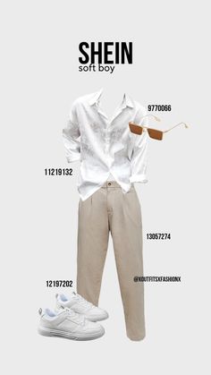 Mens Shien Outfit, Shein For Men, Sandwich Method Outfit Men, Men Shein Outfits, Shein Outfits Man, Shein Outfits Men, Guys Fashion Casual, Stil Masculin, Mens Smart Casual Outfits