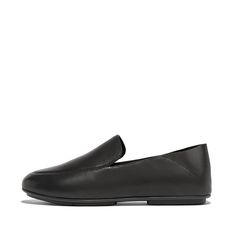 Classic Everyday Synthetic Flats, Classic Black Loafers For Everyday, Modern Business Slip-ons For Fall, Classic Black Everyday Loafers, Sleek Leather Loafers For Office, Elegant Black Everyday Loafers, Modern Flats With Textured Sole For Everyday Wear, Classic Flat Heel Loafers For Everyday, Modern Synthetic Loafers For Work