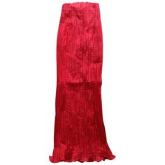 1980s Bernard Perris Couture Silk Crepe High Waisted Skirt | From a unique collection of rare vintage Pleated Skirts at https://www.1stdibs.com/fashion/clothing/skirts/pleated-skirts/. Evening Silk Pleated Skirt, Red Pleated Evening Skirt, Red Pleated Skirt For Evening, Fitted Party Maxi Skirt With Folds, Red Silk Skirt For Evening, Fitted Maxi Skirt With Folds For Party, Fitted Accordion Pleated Maxi Skirt For Evening, Red Lined Maxi Skirt For Evening, Evening Red Lined Maxi Skirt