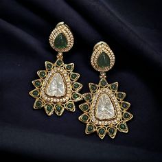 Channel the allure of Indian traditions with our Kundan and Polki Earrings. Inspired by the rich heritage of Indian jewelry, these pieces evoke the essence of timeless beauty. Creation Process: Meticulously crafted, each piece narrates a story of skilled artisans dedicating hours to bring forth the intricate details. From selecting the finest materials to hand-setting each stone, our process ensures a masterpiece. designed for those who appreciate cultural elegance, these earrings complement var Earrings Kundan, Polki Earrings, Kundan Earrings, Indian Heritage, Cultural Events, Wedding Jewelry Earrings, Wedding Earrings, Intricate Details, Designer Earrings