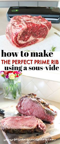 how to make the perfect prime rib using sous - vide