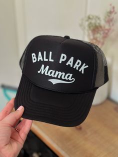 Sports Mama Trucker Hat Baseball Mom Hats, Baseball Mom Hat, Mama Hat, Mom Hat, Sport Mom, Women Hats, Mom Hats, Sports Mom, Baseball Mom