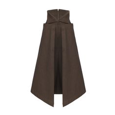 This Asymmetrical Denim Skirt is a contemporary take on a wardrobe staple. Featuring a high-waisted design and an extended asymmetrical hem, it adds a modern edge to classic denim. The brown color with slight irregularities offers versatility, while the structured shape ensures a flattering fit. With a minimalist zip-back closure and sharp, clean lines, this skirt pairs well with both casual and smart tops, making it a go-to piece for any season. Dress it up or down for a chic, effortless look. High Waisted Denim Skirt, Stocking Fillers For Her, Street Design, Pearl Jewellery Earrings, Asymmetrical Hem, Independent Designers Fashion, High Waisted Denim, Asymmetric Hem, Badger