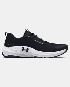 the under armour shoes in black and white are available for purchase from under armour com