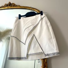 Adorable White Miniskirt From Superdown White Miniskirt, Black Ruffle Mini Skirt, White Leather Skirt, Silk Mini Skirt, Satin Mini Skirt, Wrap Skort, Skirt With Belt, Blue Mini Skirt, Ruffle Mini Skirt