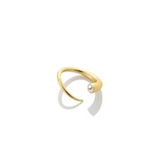 14k recycled yellow or white gold 3mm diameter stone Size S: approx. size 5 Interior width: 1.5 cm / Interior height: 1.5 cm Size M: approx. size 7 Interior width: 1.7 cm / Interior height: 1.7 cm Size L: approx. size 9 Interior width: 2 cm / Interior height: 2 cm Open bypass style allows for some size adjustability Made in NYC This ring is sculpturally chic - worn alone, or in multiples, and even stacked with your own bands. Be sure to check out all of the product images for 'how to wear' ideas Recycled Gold Open Stackable Rings, 14k Gold Bypass Ring, Modern Twist Yellow Gold Jewelry With Single Diamond, Everyday Yellow Gold Rings With Tension Setting, Everyday Yellow Gold Ring With Tension Setting, Modern Yellow Gold Diamond Ring With Tension Setting, Modern Gold Birthstone Ring With Round Band, Gold Diamond Ring With Tension Setting And Modern Twist, Modern Twist Yellow Gold Ring With Single Diamond