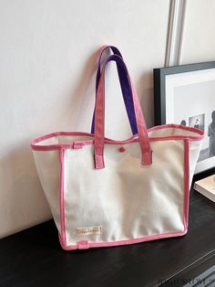 BagForLove - 2023 Womens Large Canvas Tote Bag - Casual, Spacious, and Stylish Product Description Color Pink Pattern Type Colorblock Bag Size Small Type Shoulder Tote Bag Material Polyester Composition 100% Polyester Size Chart INCH CM Bag Length Bag Width Bag Height Handle Height 13 inch 3.5 inch 10.6 inch 8.7 inch Bag Length Bag Width Bag Height Handle Height 33 cm 9 cm 27 cm 22 cm Details Pictures Similar Products h2 { text-align: center; } /* æ¢è¡ */ li{ white-space: normal; word-break: break-all; word-wrap: break-word; } .red-box { width: 100%; display: flex; flex-direction: row; flex-wrap: wrap; justify-content: center; } .red-box > div { width: 190px; height: 250px; margin: 10px; } .red-box > div > a > img { width: 190px; height: 250px; } .size-box { width: 100%; margin: auto; wh Inch Bag, Details Pictures, Pink Pattern, Word Wrap, Shoulder Tote Bag, Large Canvas, Canvas Tote Bag, Shoulder Tote, Casual Bags