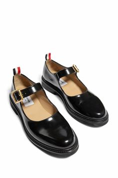 THOM BROWNE MAN BLACK LOAFERS & FLATS – Antonioli.eu Luxury Black Loafers With Buckle Closure, Classic Black Patent Leather Mary Janes, Business Monk Strap Shoes With Flat Heel, Monk Strap Shoes With Buckle Closure For Business, Luxury Formal Flats With Buckle Closure, Modern Black Mary Janes For Work, Classic Black Mary Janes For Formal Occasions, Classic Patent Leather Loafers With Buckle Closure, Black Mary Janes With Leather Sole For Business