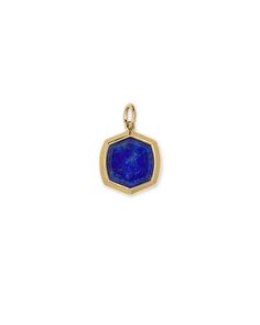 Usually we'd avoid putting a hex on your favorite piece, but the Davis 18k Gold Vermeil Charm in Blue Lapis is worth taking a chance. This stunning silhouette makes for a meaningful accent to your charm bracelet or necklace. With a genuine stone framed in Gold Vermeil, we know you'll adore the Davis Charm for years to come. Polished Yellow Gold Lapis Lazuli Jewelry, Yellow Gold Lapis Lazuli Jewelry With Polished Finish, Blue Octagon Sterling Silver Jewelry, 14k Gold Faceted Octagon Jewelry, 14k Gold Octagon-shaped Faceted Jewelry, Hexagon Yellow Gold Fine Jewelry, Faceted Blue 14k Gold Jewelry, Blue Tarnish Resistant Pendant Jewelry, Blue Tarnish-resistant Pendant Jewelry