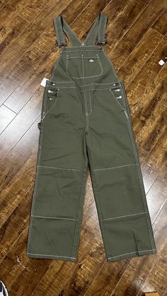 Dickies Overalls  Size Medium please check measurements  they do seem to measure small but are not gender specific Excellent condition Ships quick Ropa Dark, Dickies Overalls, Coachella 2024, Olive Colour, Vintage Dickies, Womens Trousers, Olive Color, Travis Scott, Dark Academia