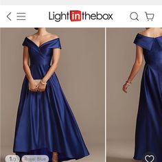 Never Worn. My Mom Ordered For My Wedding, Said Us 16 But More Of A 14. Gorgeous Satin Blue. Blue Ball Gown For Bridesmaid, Blue Elegant Bridesmaid Dress With Fitted Bodice, Elegant Blue Bridesmaid Dress With Fitted Bodice, Royal Blue Evening Dress For Bridesmaids In Prom Season, Blue A-line Bridesmaid Dress For Prom, Elegant Blue A-line Mother Of The Bride Dress, Blue Bridesmaid Dress With Fitted Bodice For Wedding, Royal Blue Bridesmaid Evening Dress For Prom, Elegant Blue Bridesmaid Dress For Wedding