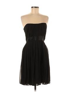 White House Black Market Cocktail Dress Size: 6 Black Dresses - used. 100% POLYESTER, Strapless, Solid, Short, Sleeveless | White House Black Market Cocktail Dress: Black Solid Dresses - Used - Size 6 Cocktail Dress Black, Black Cocktail, Black Cocktail Dress, Casual Summer Dresses, Solid Dress, Black Solid, Black Dresses, Fit & Flare, White House Black