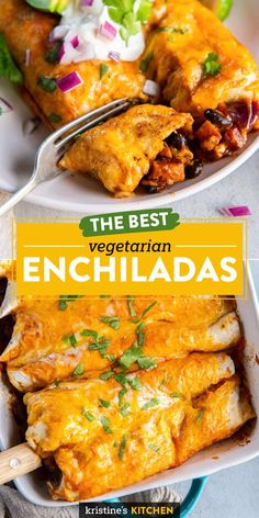 the best vegetarian enchiladas recipe is here and it's easy to make