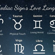 the zodiac sign's love languages