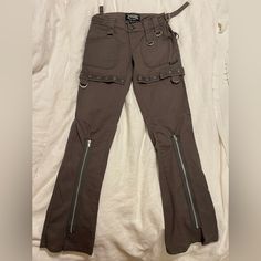 Size 28 Never Worn Gray Tripp Nyc Low Waist Pants Fitted Bottoms With Pockets For Alternative Fashion, Fitted Straight Leg Pants For Alternative Fashion, Fitted Silver Bottoms With Pockets, Tripp Nyc Catalog, Fitted Full Length Silver Pants, Fitted Silver Trousers, Low Rise Tripp Pants, Silver Fitted Trousers, Tripp Nyc Aesthetic