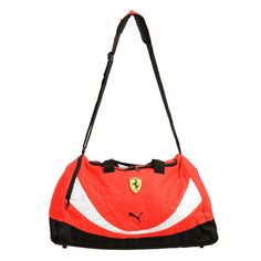 Scuderia Ferrari X Puma Unisex Logo Print Large Travel Gym Duffle Bag Product Details Retail Value: $100.00 This Is Authentic Scuderia Ferrari X Puma Unisex Logo Print Large Travel Gym Duffle Bag Material: 90% Polyester 10% Pu Model: Pmmo1024 Sku: Bb-7375 Country/Region Of Manufacture China Bag Height: 13" Bag Depth: 12" Bag Length: 22" Strap Drop: 9"-24" Gym Duffle Bag, Scuderia Ferrari, Duffel Bag, Logo Print, Ferrari, Duffle Bag, Bag Accessories, Shoe Accessories, Black And Red