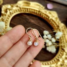 💜 Tiny Moonstone Dangle Earrings & Necklace Set with 4mm genuine Jade beads. Choices of 14K gold-filled, rose gold-filled & 925 Sterling Silver. • Pendant size: 1 x 0.5 cm • Gemstone size: 4 mm ✨ Moonstone is a soothing stone that gives nourishing energy and encourages senses of renewal. With the gentle energy of the moon, the moonstone brings calm, peace and balance. The birthstone of June ✨ • 14K gold-filled & 925 Sterling Silver wire is known for its lasting quality. With proper care, they w Dainty Pink Gold Jewelry For Everyday, Dainty Rose Quartz Jewelry In Rose Gold, Rose Gold Moonstone Jewelry With Birthstone, Hypoallergenic Pink Gold Jewelry For Gift, Dainty Gold Moonstone Jewelry, Rose Gold Dangle Earrings With Birthstone, Rose Gold Drop Earrings With Birthstone, Rose Gold Dangle Birthstone Jewelry, Rose Gold Birthstone Drop Earrings