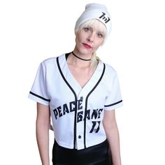 Synchronize and show up in style with this cropped baseball jersey. The Meaning of 11:11 is often associated with spiritual awakening. It often appears before a shift of consciousness. 1111 also inspires you to use your intuition and wisdom to help others grow spiritually. This is another reason why we choose to feature WORLDWIDE on the back. The chic design is casual yet trendy, making it a perfect addition to your wardrobe essentials. Designed with versatility in mind, the jersey’s lightweight White Baseball Collar Top For Streetwear, White Hip Hop Top For Sports Events, College Fitted White Baseball Jersey, White Summer Top With Baseball Collar, White Baseball Collar Top For Summer, White Fitted Baseball Jersey For College, White Fitted Short Sleeve Baseball Jersey, Fitted Short Sleeve Baseball Jersey For College, White Band Merch Tops For Sports