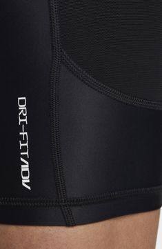 The brand's signature Dri-FIT technology wicks away sweat and keeps you comfortable in these superstretchy bike shorts that move with you from mountain hikes to spin class. Interior drawstring waist Side drop-in pockets; back zip pocket 78% nylon, 22% elastane with 82% polyester, 18% spandex contrast Machine wash, dry flat Imported Nordstrom x Nike: A curated lifestyle destination where fashion is the ultimate sport Sporty Compression Biker Shorts With Built-in Padding, Black Moisture-wicking Athletic Shorts For Light Sports, Sporty Black Athletic Shorts For Light Sports, Black Athleisure Athletic Shorts For Light Sports, Nike Functional Nylon Activewear, Black Compression Athletic Shorts For Light Sports, Black Activewear Shorts For Light Sports, Black Short Activewear For Light Sports, Nike Nylon Activewear