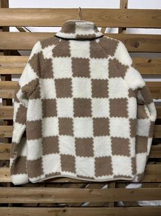 Women's Checkered Sherpa Jacket Plaid Patchwork Warm Fleece Jacket Coat Winter Patchwork Outerwear With Long Sleeves, Casual Plaid Patchwork Outerwear, Outdoor Long Sleeve Patchwork Outerwear, Cozy Plaid Winter Outerwear, Fall Patchwork Outerwear For Outdoor, Plaid Fleece Jacket For Winter, Plaid Long Sleeve Fleece Jacket For Winter, Fall Plaid Patchwork Outerwear, Plaid Patchwork Outerwear For Fall