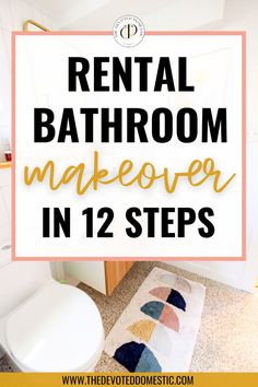 OMG, i wish i knew about these awesome tips on rental bathroom makeover sooner!! these 12 apartment bathroom ideas, including apartment bathroom decor, have transformed my boring bathroom with ease!! Bathroom Spa Decor Ideas, Rental Bathroom Decor, Renter Friendly Bathroom Makeover, Bathroom Remake, Cheap Bathroom Makeover