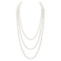 Simple yet so stylish! An essential piece of jewelry every lady should have, a classic set of knotted pearls. They give your outfit a chic and polished look. Blurring the lines between night and day accessories, you'll find endless outfits to wear them with. Pearl strands are clasp less and come in several lengths, 60 inches, 72 inches, 84 inches and 96 inches. We also offer several millimeter sizes ranging from 8mm up to 12mm. Stunning high quality simulated glass pearl strand is knotted betwee Timeless Watches, Easter Jewelry, Western Necklaces, Pearl Strands Necklace, Western Earrings, Pearl Strand, Howlite Stone, Night And Day, Cowgirl Chic