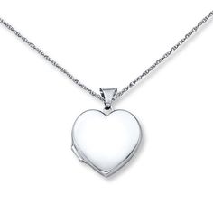 This sweet and simple heart-shaped locket necklace for her is crafted of sterling silver. The pendant sways from an 18-inch cable chain that fastens with a spring ring clasp. Sterling Silver Locket Necklace, Goddess Jewelry, Heart Locket Necklace, Necklace For Her, Accessories Jewelry Necklace, White Necklace, Heart Locket, Necklace Sterling Silver, Locket Necklace