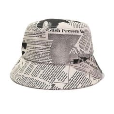 Host Pich Jewelry And Accessories Party Newspaper Print Beach Bucket Hat Interior Has Sweat Band And Wind Tie (Threaded Ribbon) Summertime Wardrobe Essential Perfect Gift For Any Beach Enthusiast Brand New Without Tags Nwot Womens Newsboy Cap, Sock Monkey Hat, Beach Bucket Hat, Burgundy Hat, Monkey Hat, Baker Boy Cap, Beach Bucket, Couture Hats, Newspaper Print