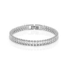 PRICES MAY VARY. Silver "Diamond" Tennis Bracelet High-quality Rhodium-Plated to ensure durability Cubic Zirconia Stones Perfect Cut Perfect Gift Fixed Size: 6.5" / 17 cm Silver "Diamond" Tennis Bracelet with Cubic Zirconia stones for Women. Glamorous, shiny piece that belongs to your collection of bracelets. It is super easy to mix and match with other bracelets of the collection to complete your look. Material: Rhodium Plated, Cubic Zirconia Stones * Size: 6.5" / 17 cm * Rhodium Plating added Diamond Bracelet For Women, Paris Bracelet, Bracelet Fashion, Summer Diy, Tennis Bracelet Diamond, Bracelets For Women, Dream Ring, Bracelet Silver, Bracelet For Women