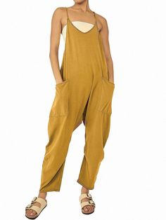 Lasaky - Luxurious Leggings with Adjustable Waistband and Comfortable Fit Summer Jumpsuit Casual, Womens Jumpsuits Casual, Overalls Outfit, Jumpsuit Casual, Pocket Jumpsuit, Solid Color Jumpsuits, Cami Jumpsuit, Wide Leg Romper, Suspender Pants