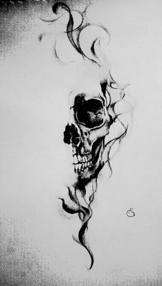 Skill Tattoo Design, Mens Skull Tattoo Ideas, Rear Shoulder Tattoo, Skull Thigh Tattoos Men, Tattoo Evil, Forearm Skull Tattoo Women, Skull Spine Tattoo, Side Of The Neck Tattoos Women, Side Neck Tattoo Ideas